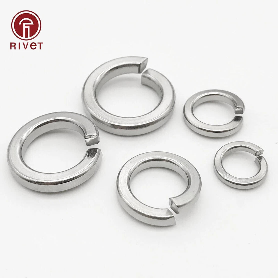 Hex Hexagon Nut Flat Plain Spring Split Lock Washer 304 Stainless