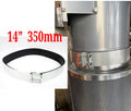 14" Duct Noise Reduction Clamp 350mm Vibration Reducer 4 Fan Silencers Filter