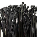 100~6" BLACK CABLE ZIP TIES Heavy Duty UV Resistant UL 6/6 Nylon