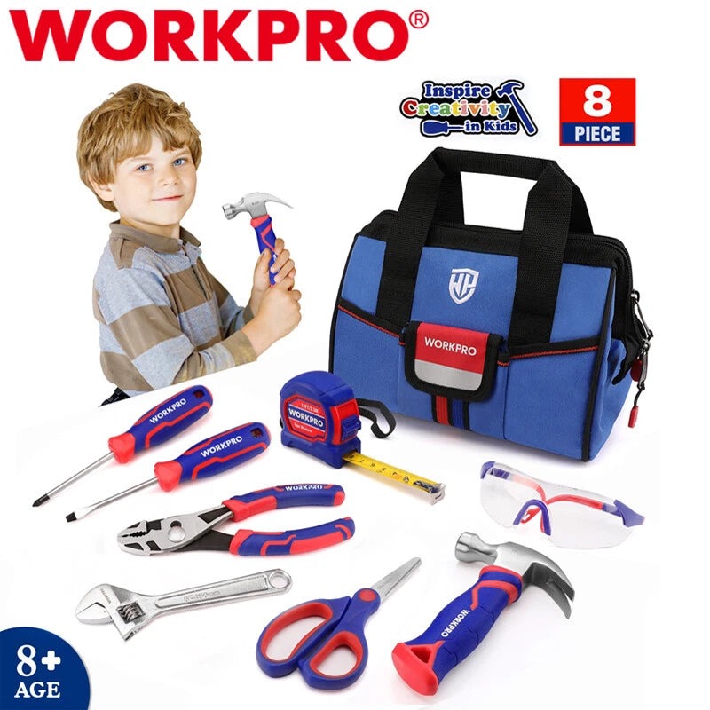 Workpro Kid Real Hand Tool Set Junior Tool Kit | Built Supply Co