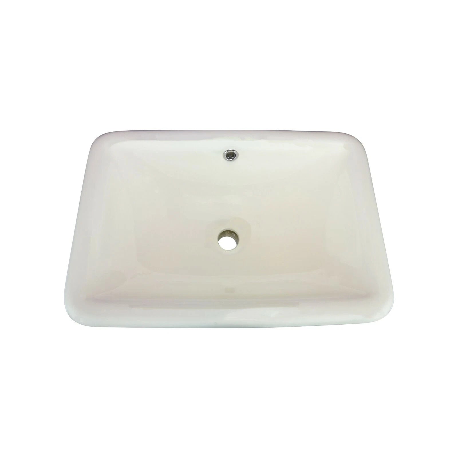 Tuba Rectangular Drop-in Bathroom Sink 21-1/2" X 14-3/4" X 7" Ivory