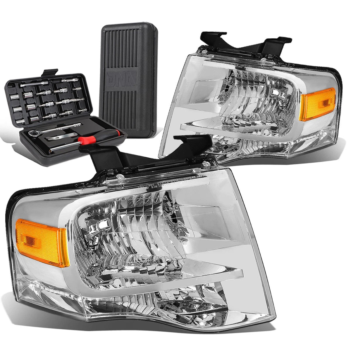 For 2007-2014 Ford Expedition Pair Chrome/amber | Built Supply Co