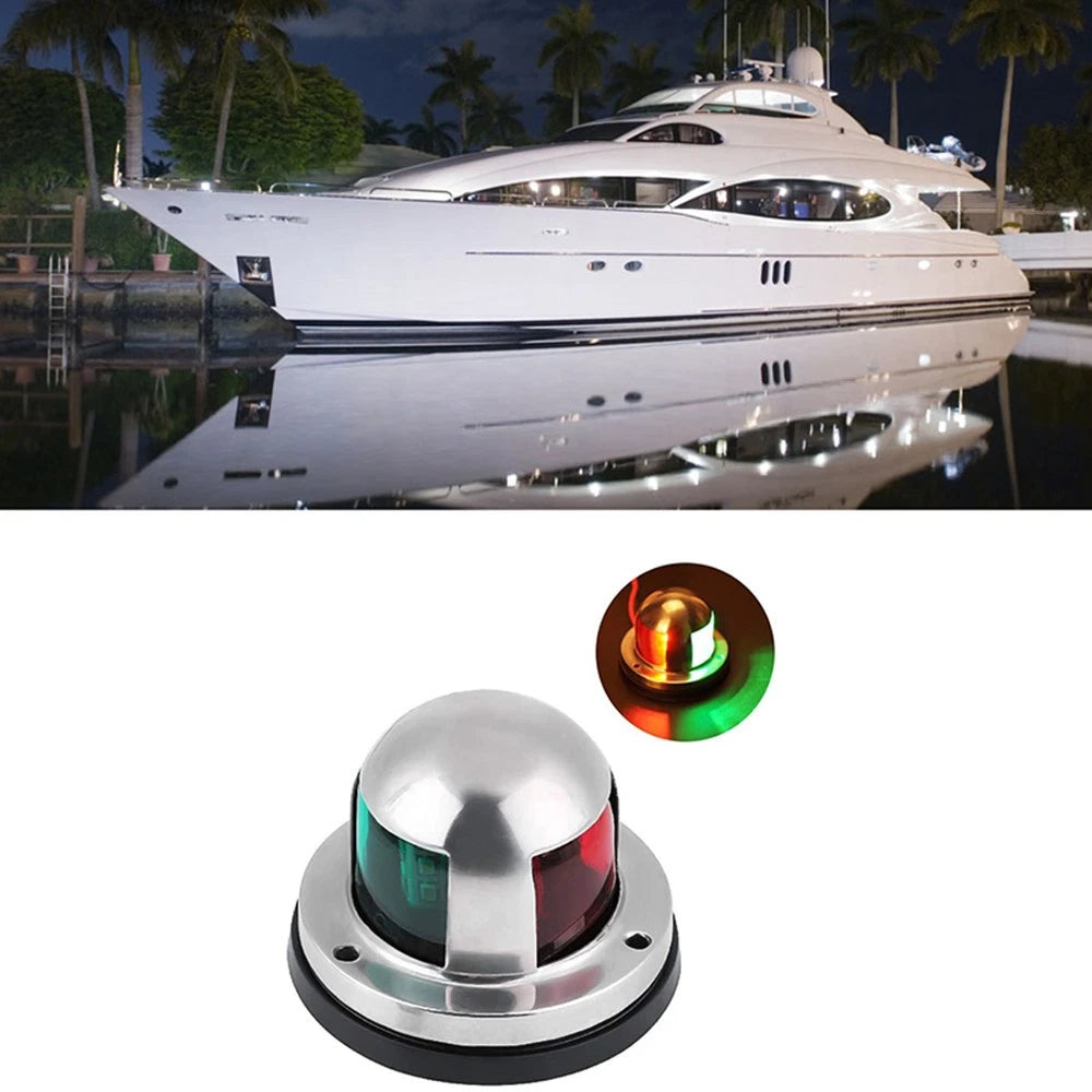 2 In 1 Marine Boat Yacht Pontoon Led Lights Stainless Steel Bow