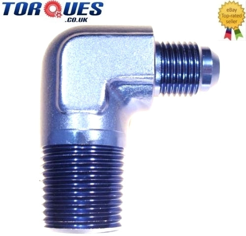 AN -6 (AN6 AN 06) to 1/2" NPT 90 Degree Adapter