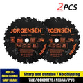 Jorgensen Evolution Multi-material Cutting Saw Blade, 2-pack 7-1/4