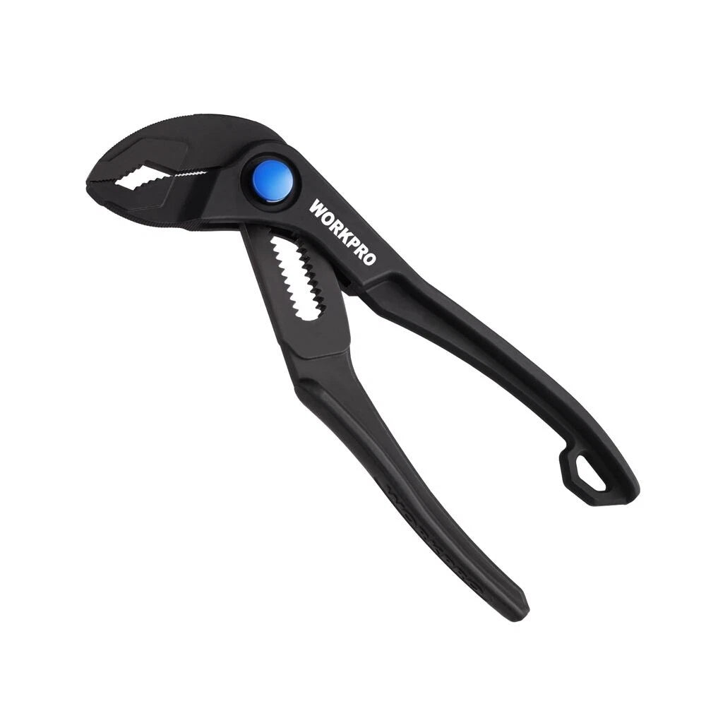 WORKPRO 4" Groove Joint Pliers Adjustable Water Pump Plier 15-Position Push-Lock