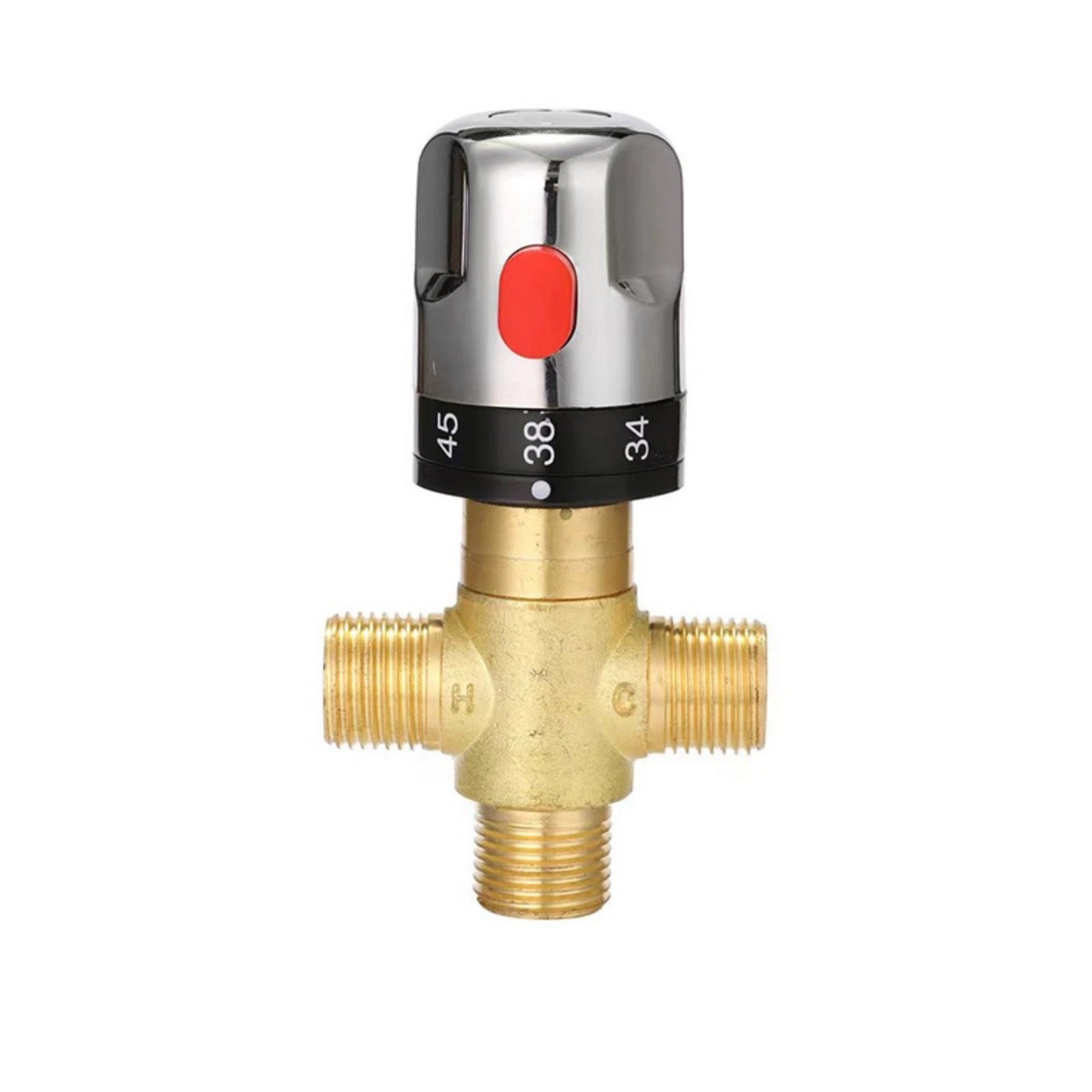 G1/2 Thermostatic Mixing Valve For Shower Bath Basin With Built-in
