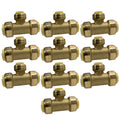 XFITTING 3/4" x 3/4" x 1/2" Push Fit Tee 10 Pack