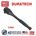 DURATECH 1/4 Inch Drive Ratchet Wrench, 90-Tooth Quick-Release