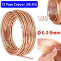 Bare Copper Wire Assorted Sizes Ø0.2mm-5mm