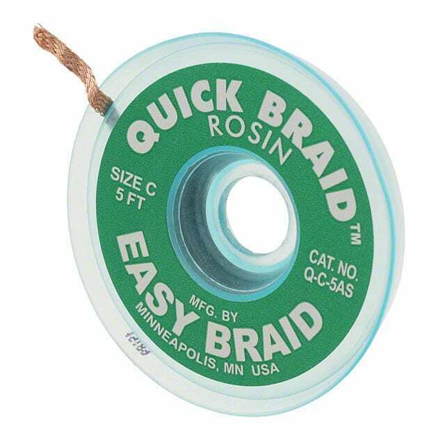 Desolder Braid Rosin - 0.075" x 5'