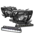 Black Housing Head+clear Corner+smoke Led Fog Light | Built Supply Co