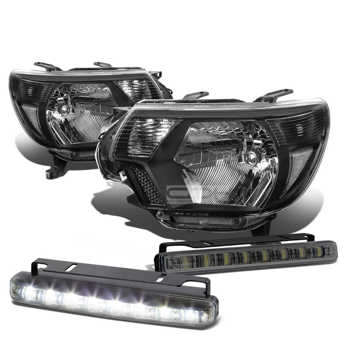 Black Housing Head+clear Corner+smoke Led Fog Light | Built Supply Co