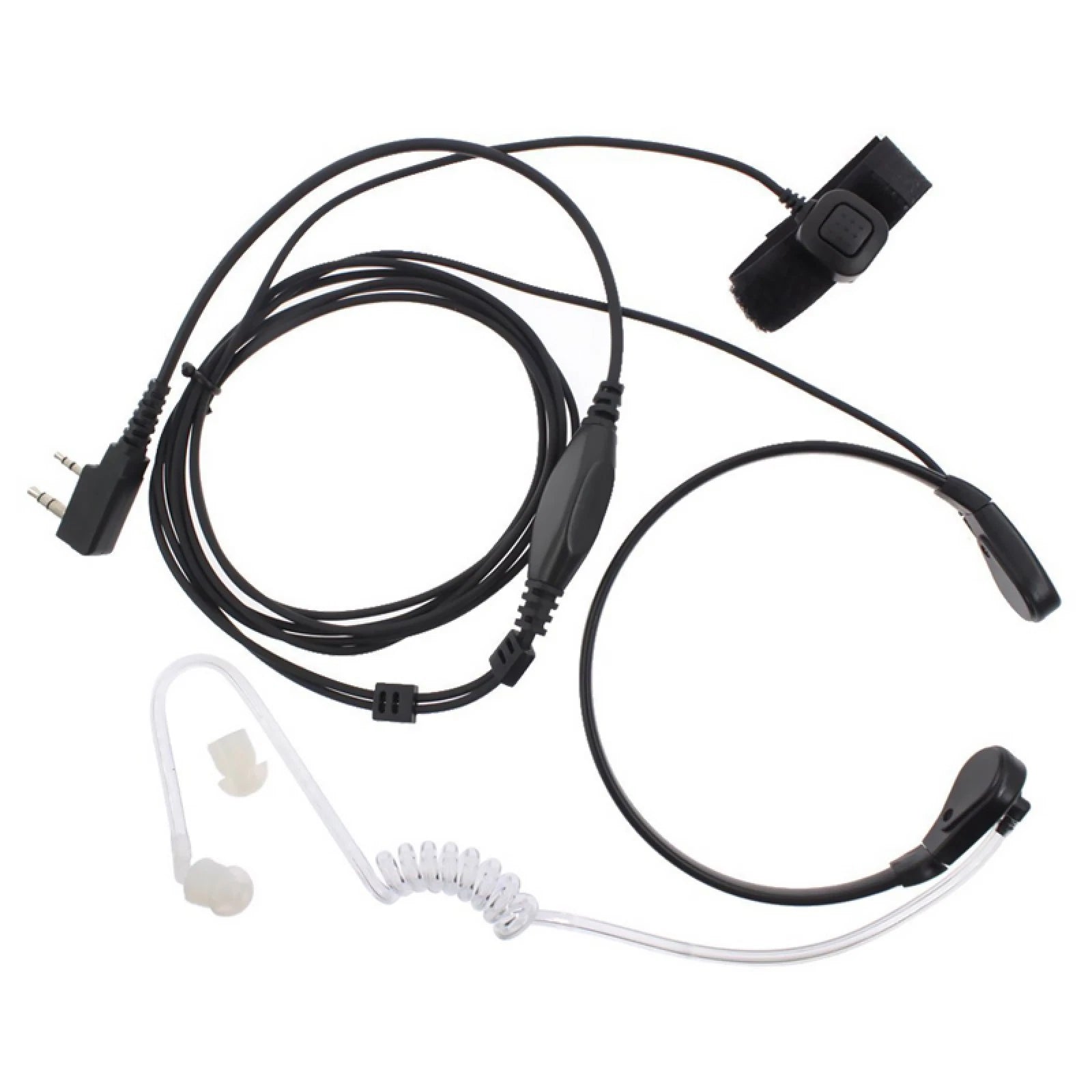 2 Pin Headset Earpiece Mic For Baofeng Uv-5r Uv-82 Bf-888s Radio