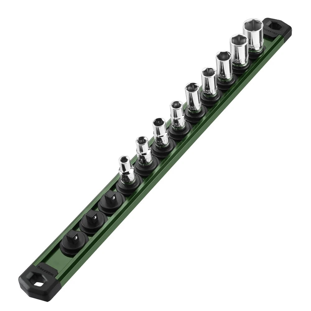 Magnetic Socket Organizer Aluminum Alloy 1/4-inch Dr(socket Not