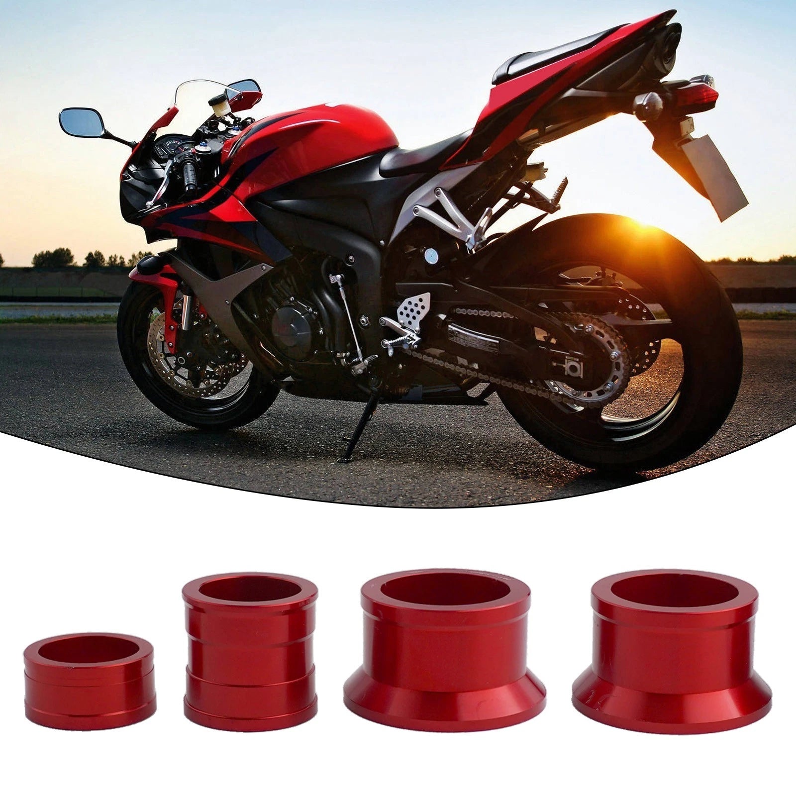 Spacers Rear Wheel Spacers Set Anodized 6061 Aluminum Ligher Practical