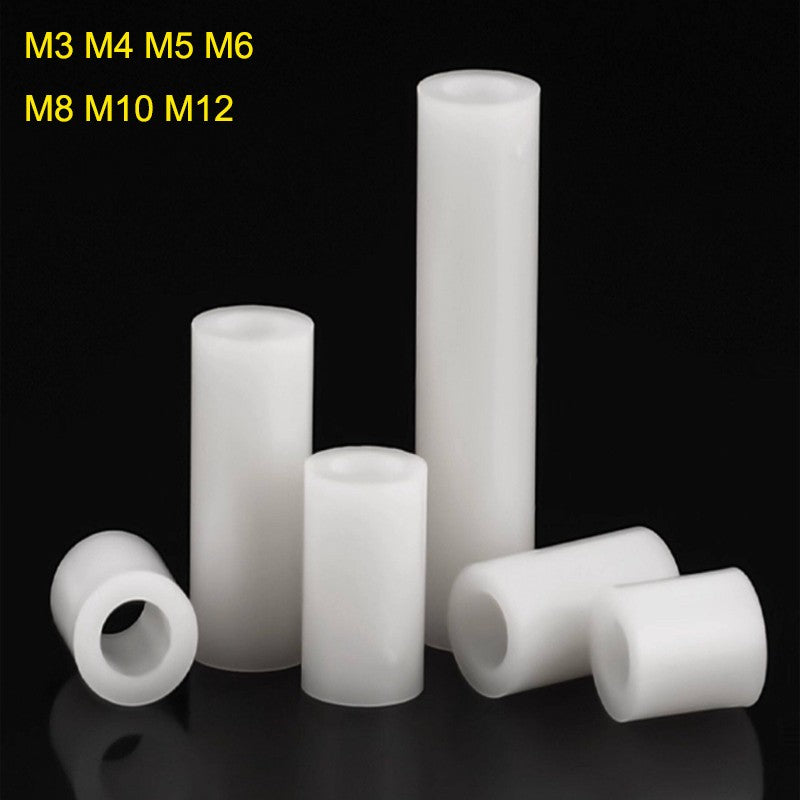 Nylon ABS Round Non-Threaded Standoff Spacer M3-M12