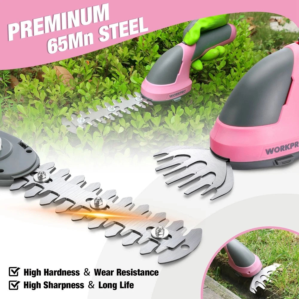 Workpro 7.2V Cordless Grass Shear & Shrubbery Trimmer Hedge