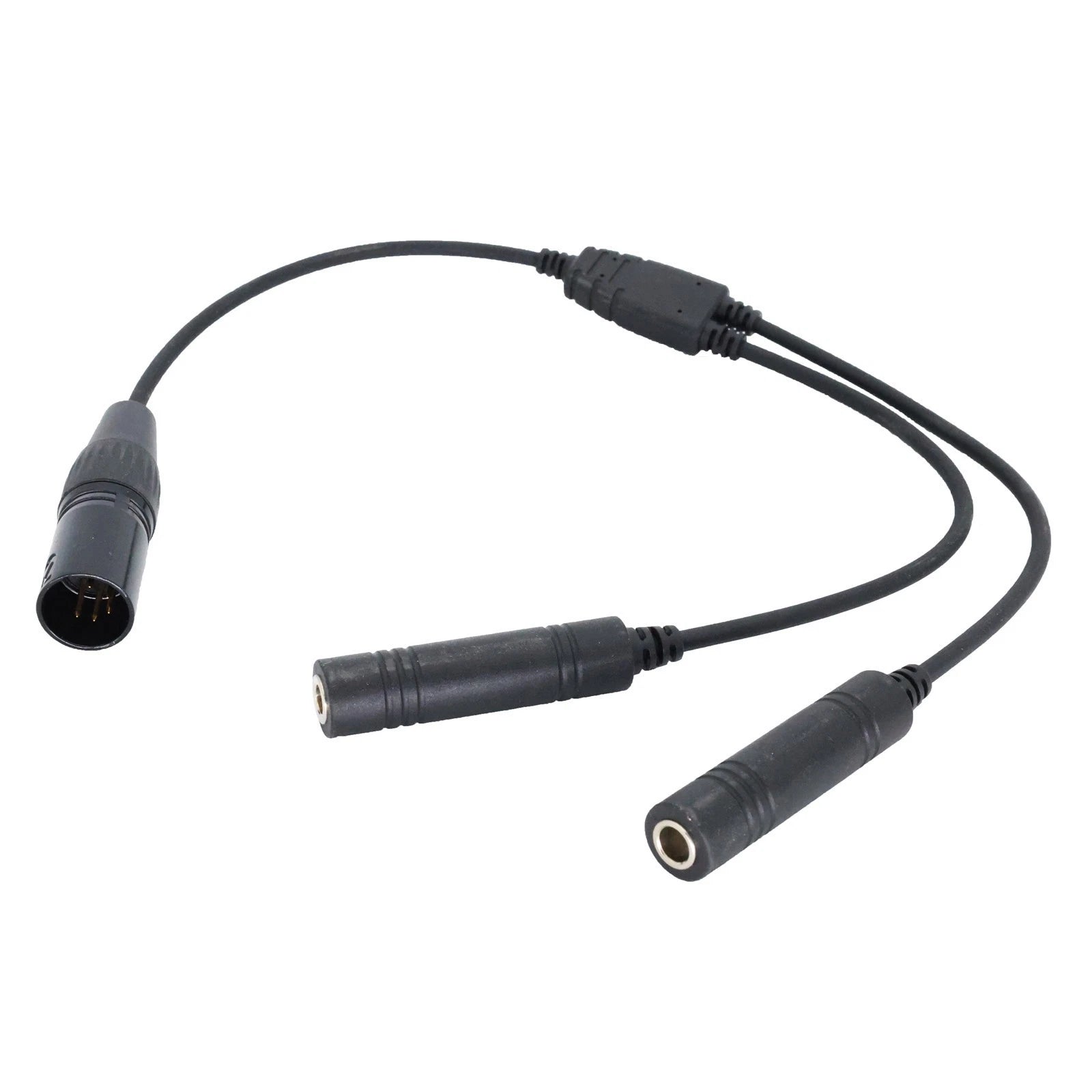 35cm Aviation Headset Ga Dual Plugs To For Airbus 5 Pin Xlr Headset