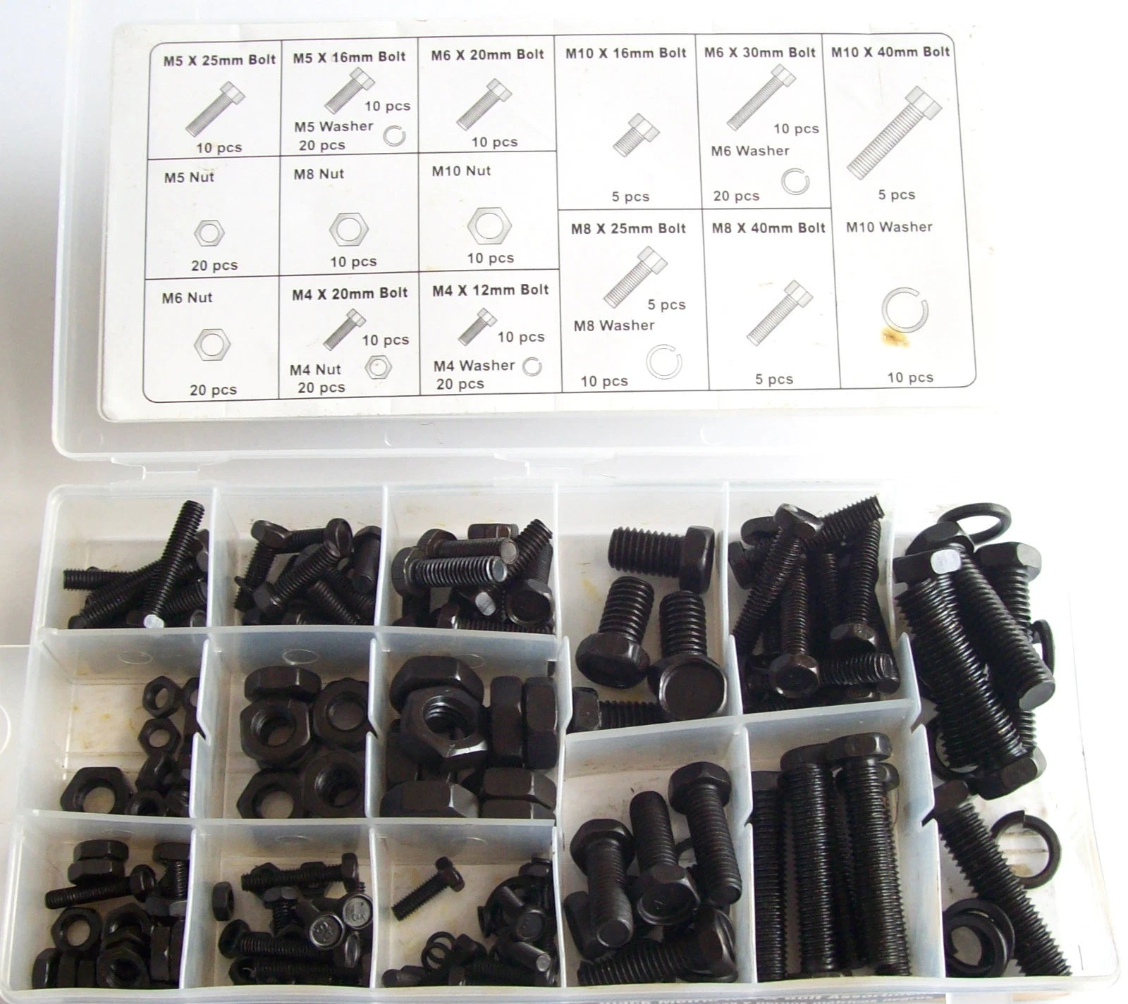 Metric Nuts Bolts Screws Lock Washers Assortment