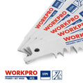 Workpro Wood Pruning Reciprocating Saw Blade 9-in 5tpi Cr-v Steel Saw