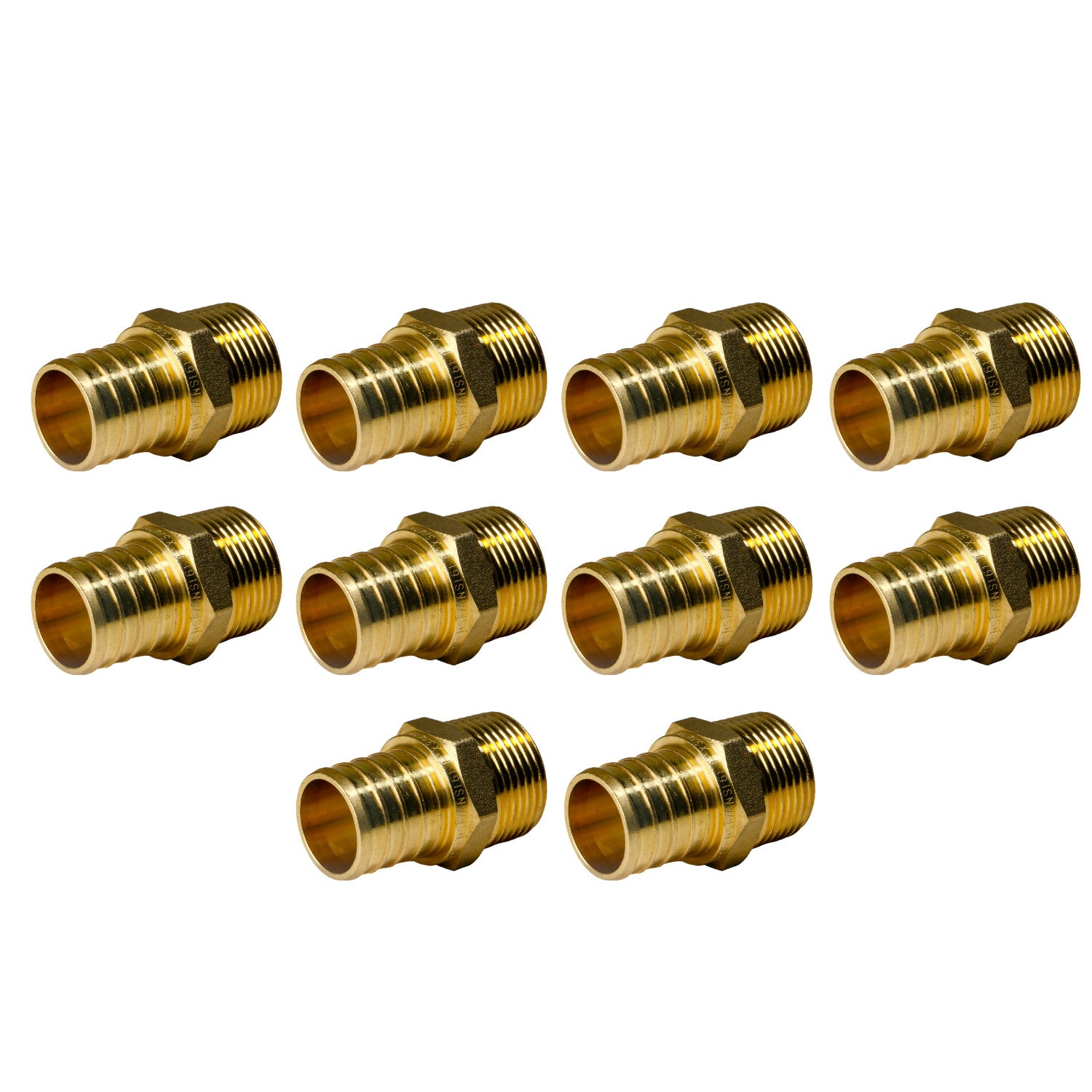 XFITTING 1" PEX-B Male NPT Adapter 10 Pack