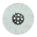 10" White Domet Flannel Airway Polishing Wheel 3" | Built Supply Co