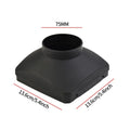 Black Single-hole Outlet 75mm Cover For Air Diesel Parking Trucks
