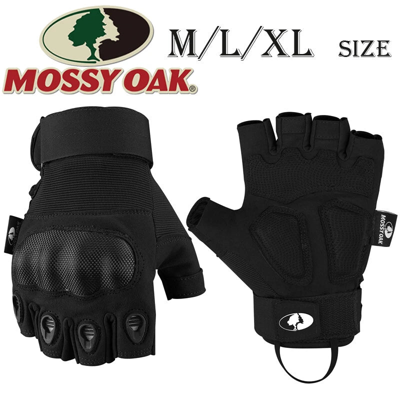 Mossy Oak M/l/xl Fingerless Tactical Gloves Combat Army Gloves With
