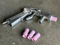 Air Sandblaster Abrasive SandBlasting Gun Pistol & 4 Ceramic Nozzles. Sand Blast