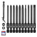 WORKPRO 10PCS Magnetic Slotted Phillips Screwdriver Bit Set by WORKPRO