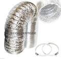 Aluminum Air Ducting 8" Inch X 25' Feet Air Ventilation Non-insulated