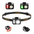 Everbrite Rechargeable Led Headlamp with Hat Clip 7 Modes