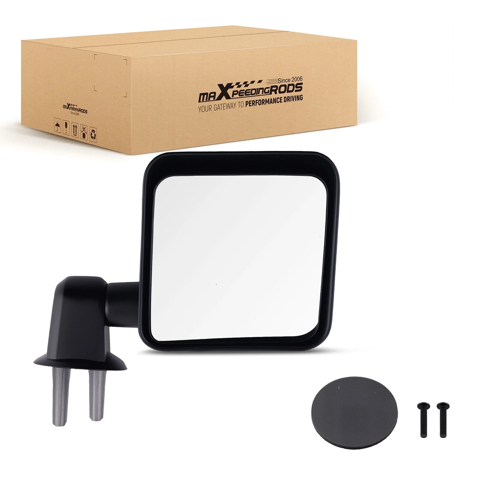 Left Side Mirror for Jeep Wrangler Unlimited Rubicon 2007-2018 Manual 55077967AC