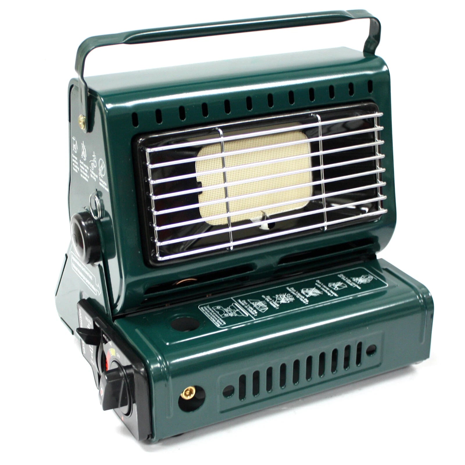 2 In1 Butane Lp Gas Ceramic Burner Heater Camper Warmer Heating &