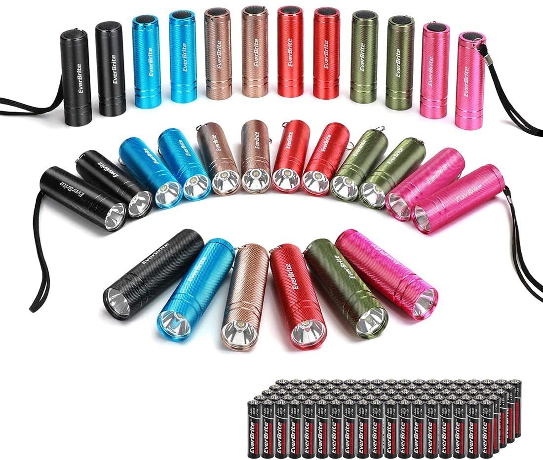 EverBrite 30 Pack Mini Flashlight Set by EverBrite