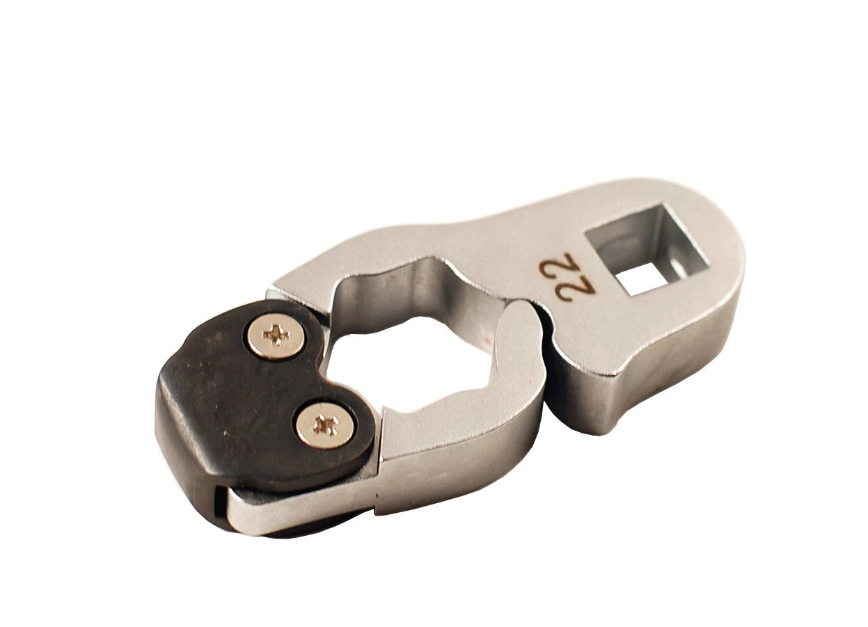 Patented Ratchet Action Flare Nut Brake Pipe Spanner Crowfoot Wrench Metric