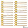 24-Pack 8" Brass Wire Brush - Rust & Dirt Removal
