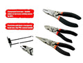 Power 60% Added Double Joint Energy Saving 3pc Pliers Set: Com 7"/LN8"/Dia 6.5"