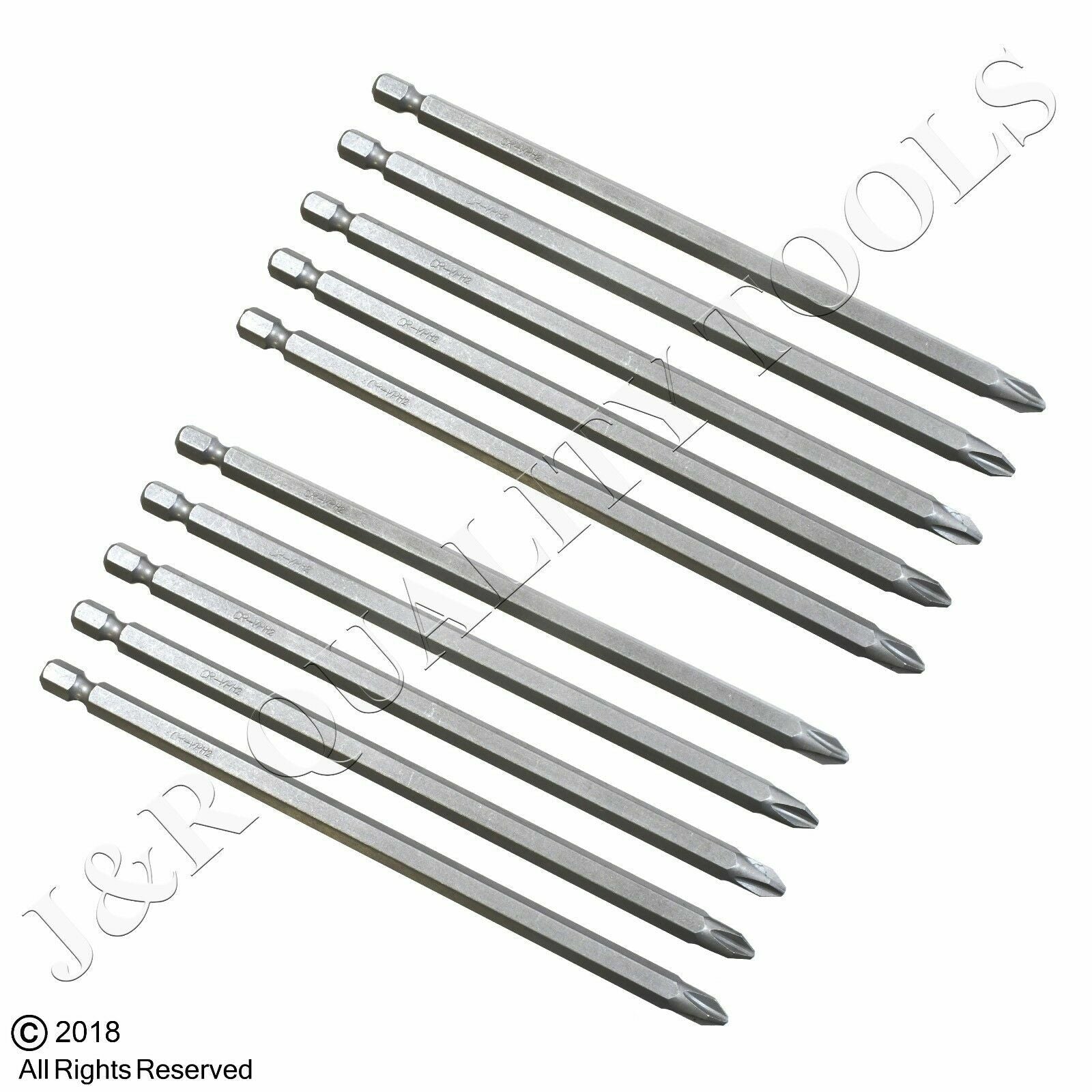 10pc #2 Phillips Magnetic Tip Screwdriver Set