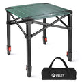 Villey Medium Folding Camping Square Table Adjustable Aluminum Table