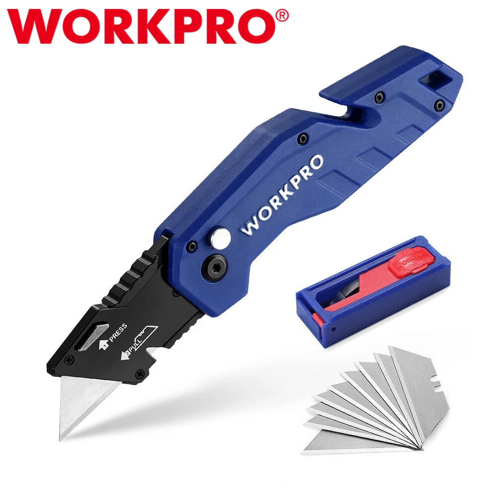 Workpro Utility Knife Folding Box Cutter Wire | Built Supply Co