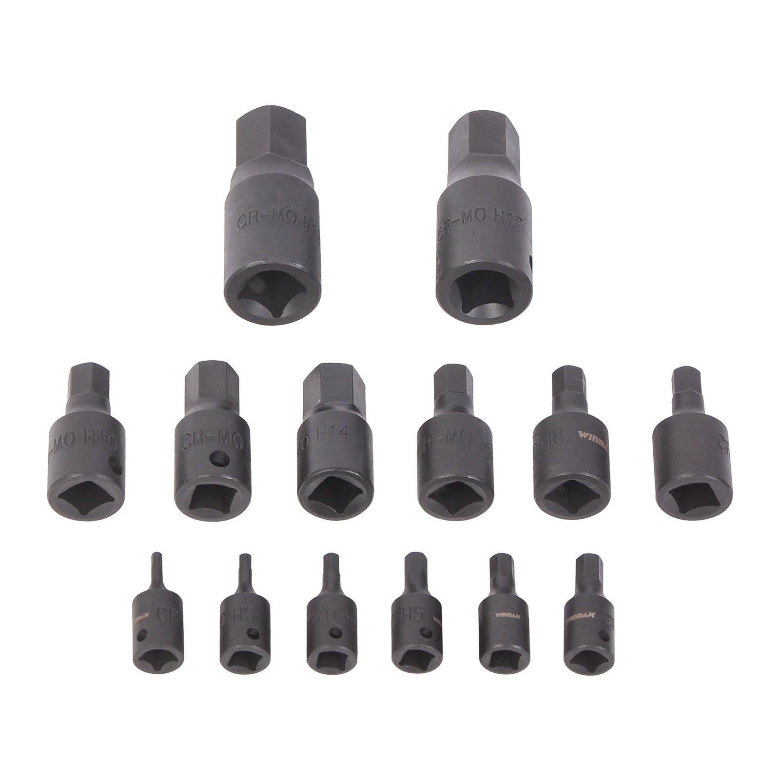Impact Socket Hex Bits Metric Set Air Allen 1/4" 3/8" 1/2" Driver Auto Tool 14pc