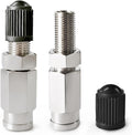 2PCS 1/4 Inch Air Inflation Schrader Valve with Push to Connect for
