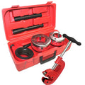 Plumbing Manual Ratchet Type Pipe Threader 1-1/2" & 2" NPT Dies & #2 Pipe Cutter