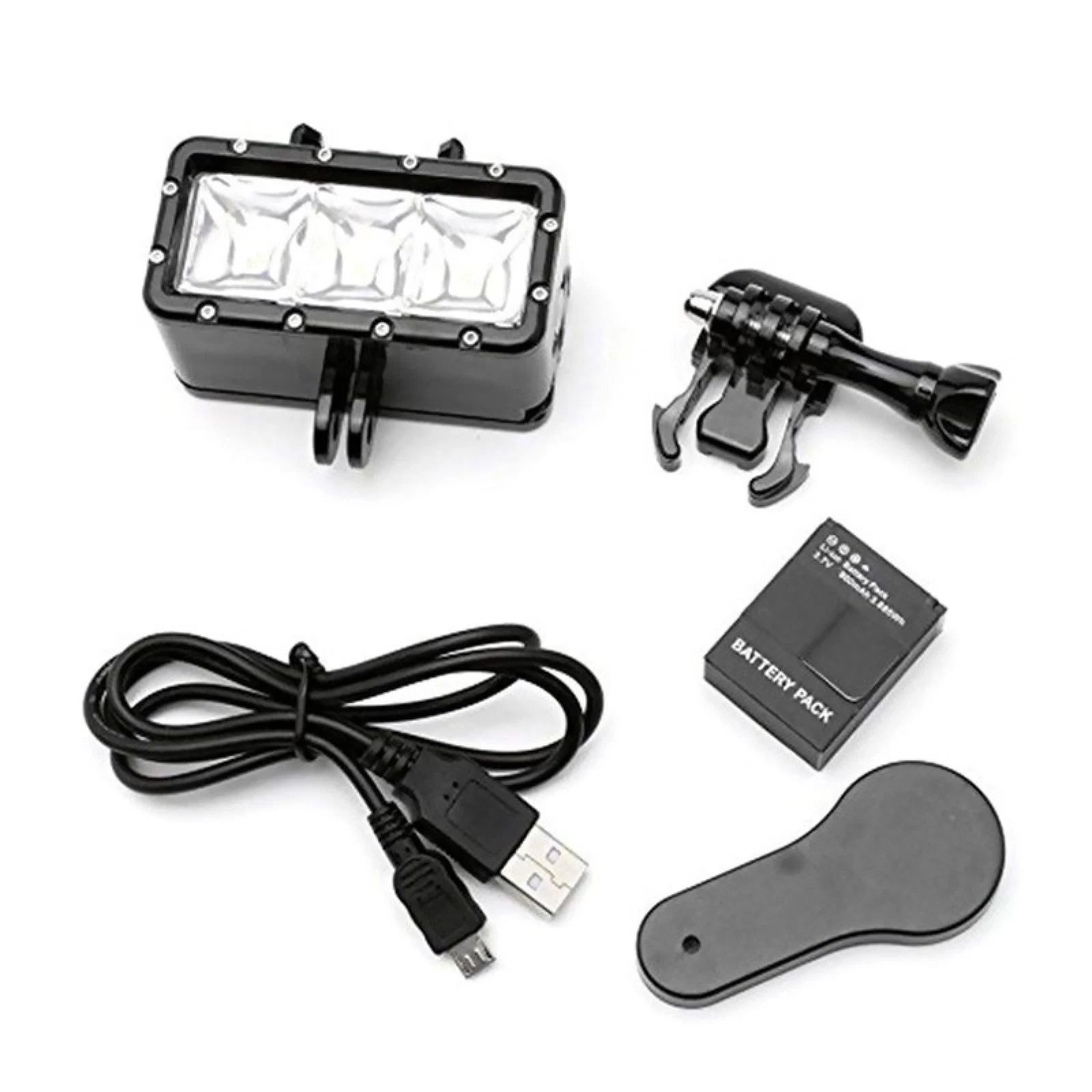 Underwater Waterproof Diving Spot Light Led Mount For Gopro Hero 5 4