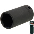 Neilsen 1/2" Drive Standard Deep Square Metric Single Impact Socket 30mm
