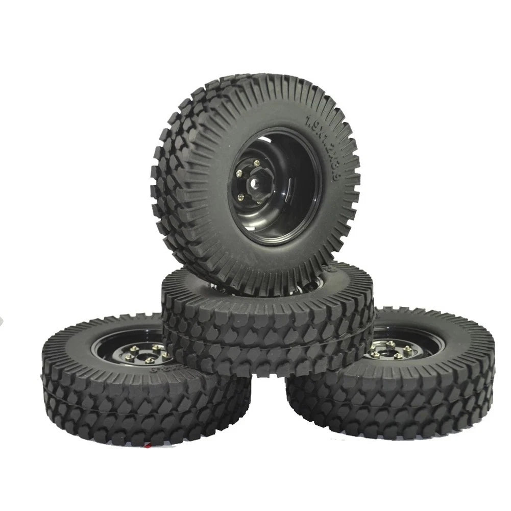 Replacement 1.9" 1/10 Rc Car Wheel Tires For Axial Scx10 D90 Tf2 Mst