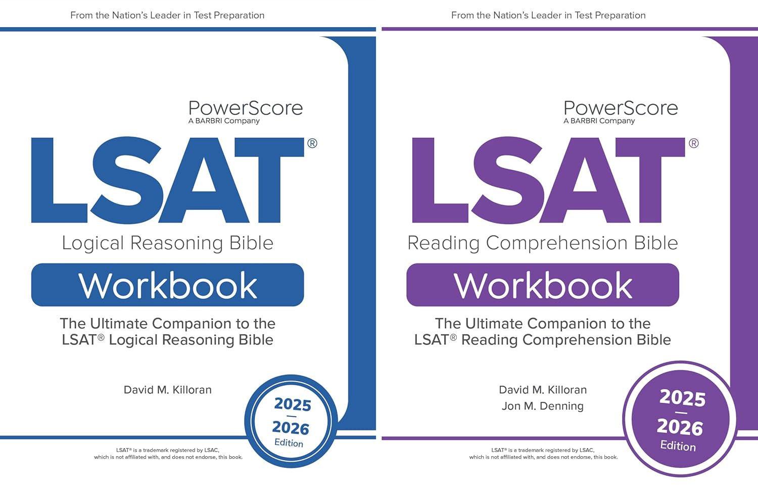 The Powerscore LSAT Workbook Pack 2025-2026: LSAT Prep Practice
