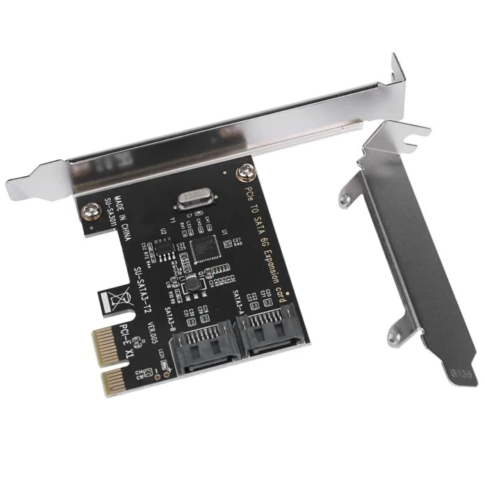 New Pcie To Sata3.0 2-port Expansion Controller Card Expansion Adapt